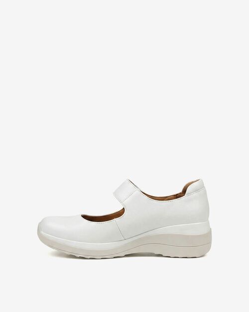 REBETA Deri Kadın Yüksek Tabanlı Beyaz Ayakkabı