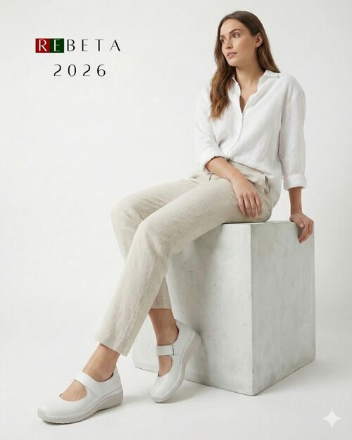 REBETA Deri Kadın Yüksek Tabanlı Beyaz Ayakkabı