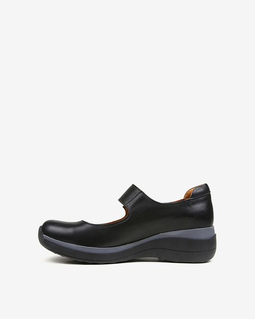 REBETA Deri Kadın Yüksek Tabanlı Siyah Ayakkabı