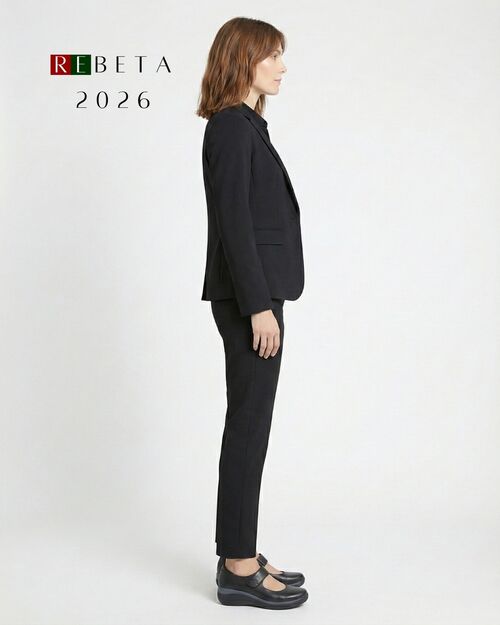 REBETA Deri Kadın Yüksek Tabanlı Siyah Ayakkabı