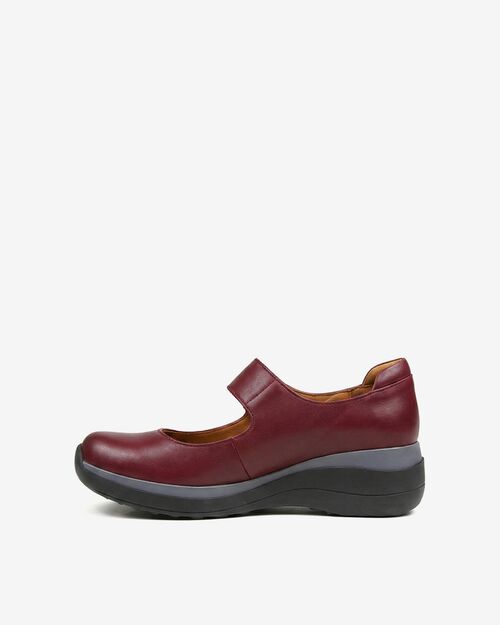 REBETA Deri Kadın Yüksek Tabanlı Bordo Ayakkabı