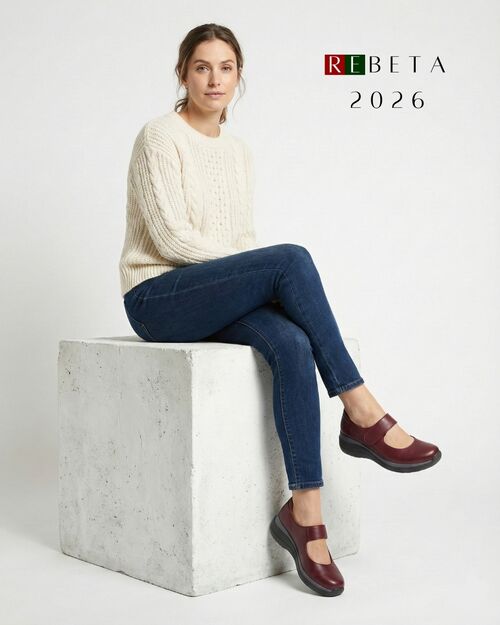 REBETA Deri Kadın Yüksek Tabanlı Bordo Ayakkabı