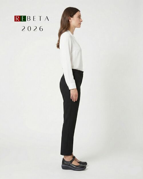 REBETA Deri Kadın Yüksek Tabanlı Siyah Ayakkabı