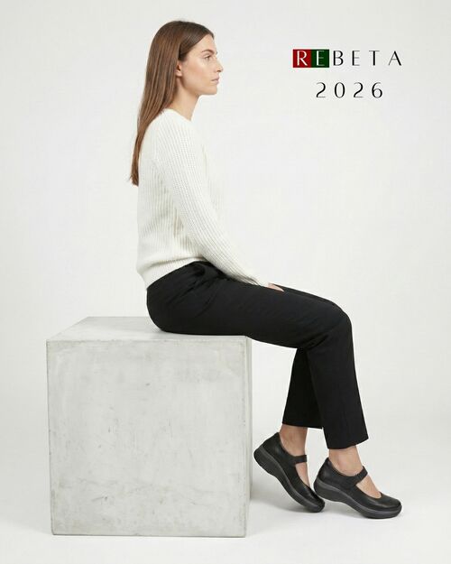 REBETA Deri Kadın Yüksek Tabanlı Siyah Ayakkabı