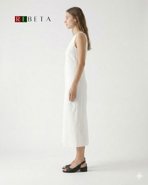 REBETA Deri Kadın Arkası Açık Topuklu Siyah Sandalet