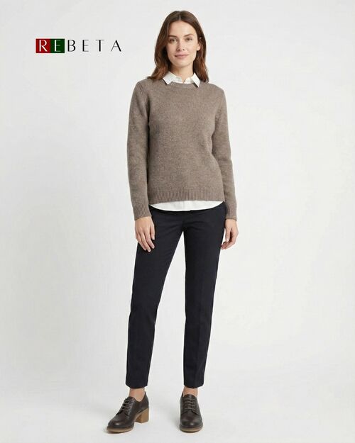 REBETA Deri Kadın Kahverengi Topuklu Ayakkabı