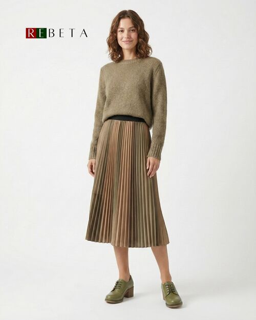 REBETA Deri Kadın Su Yeşili Topuklu Ayakkabı