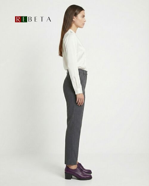 REBETA Deri Kadın Mor Topuklu Ayakkabı