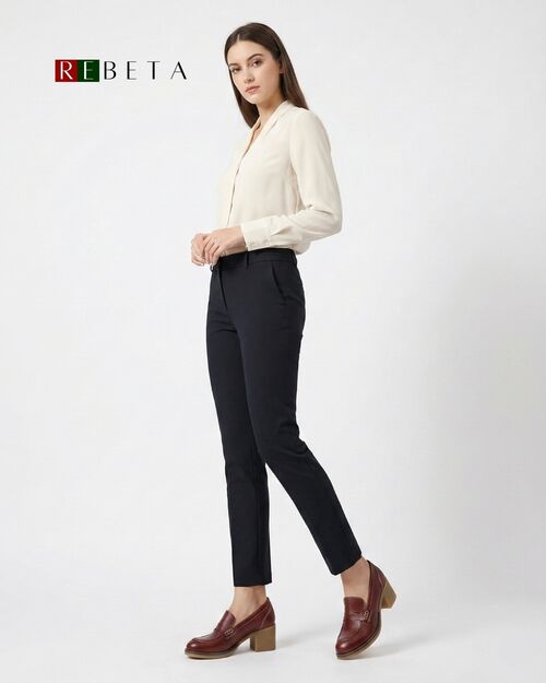 REBETA Deri Kadın Bordo Topuklu Loafer Ayakkabı