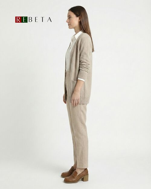 REBETA Deri Kadın Taba Topuklu Loafer Ayakkabı