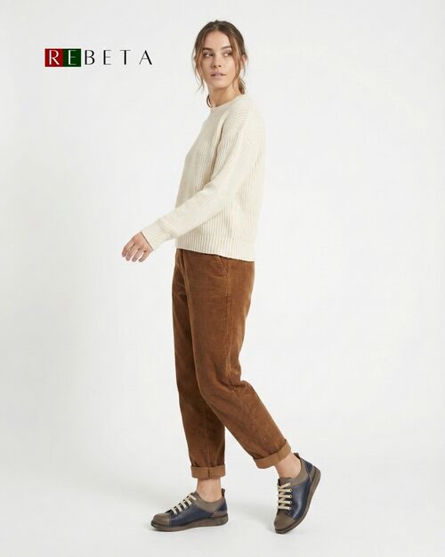 REBETA Deri Kadın Vizon Kombin Ayakkabı