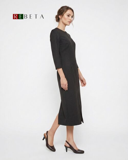 REBETA Deri Kadın Topuklu Kahverengi Ayakkabı