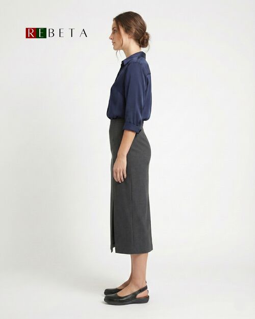 REBETA Deri Kadın Sandalet Siyah