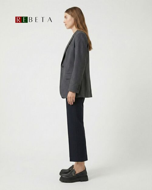 REBETA Deri Kadın Siyah Loafer Ayakkabı