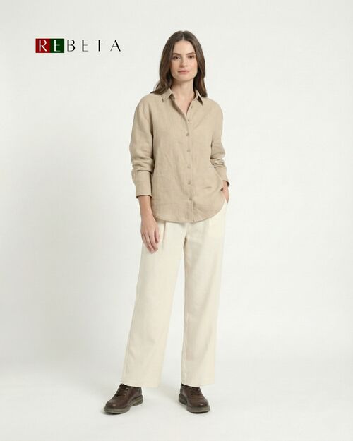 REBETA Deri Kadın Bağcıklı Kahve Ayakkabı Kombin