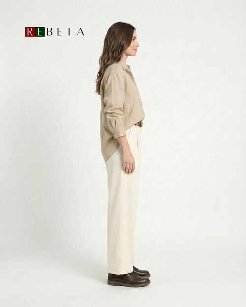 REBETA Deri Kadın Bağcıklı Kahve Ayakkabı Kombin