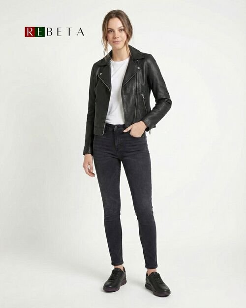 REBETA Deri Kadın Bordo Tabanlı Bağcıklı Siyah Ayakkabı