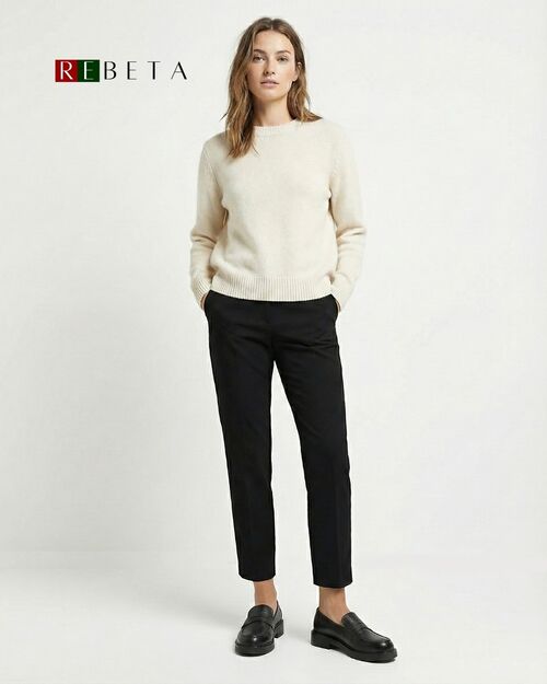 REBETA Deri Kadın Siyah Loafer Ayakkabı