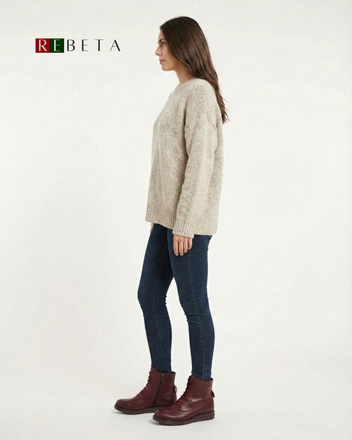 REBETA Deri Kadın Bordo Bot