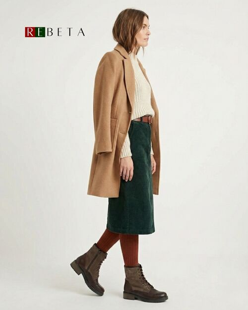 REBETA Deri Kadın Bot Antik Kahve