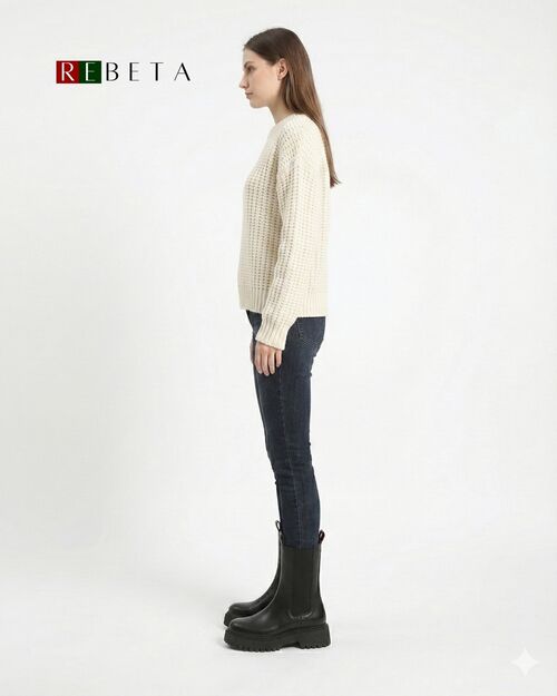 REBETA Deri Kadın Bot Siyah