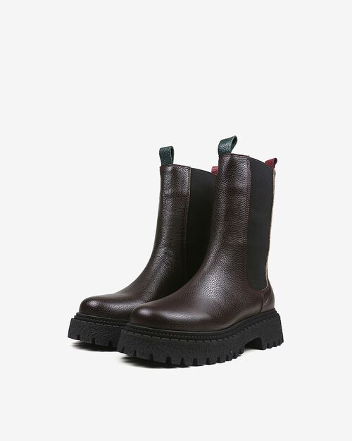 REBETA Deri Kadın Kahve Rengi Bot