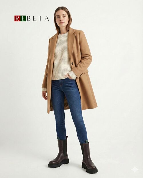 REBETA Deri Kadın Kahve Rengi Bot