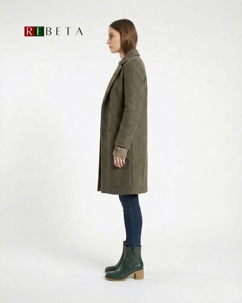 REBETA Deri Kadın Yeşil Bot