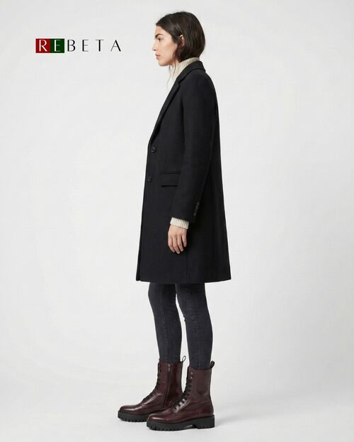 REBETA Deri Kadın Uzun Bordo Bot Açma