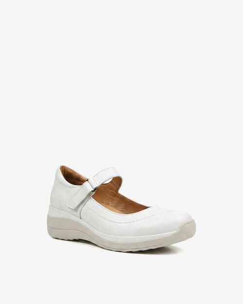 REBETA Deri Kadın Yüksek Tabanlı Beyaz Ayakkabı