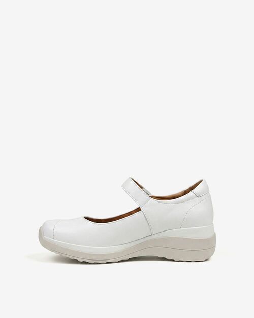 REBETA Deri Kadın Yüksek Tabanlı Beyaz Ayakkabı