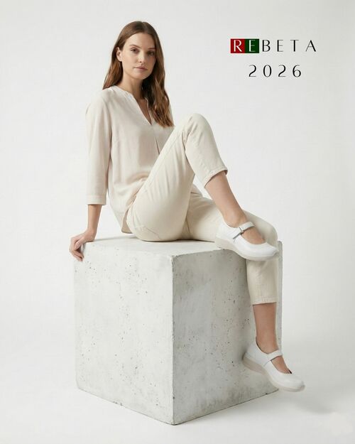 REBETA Deri Kadın Yüksek Tabanlı Beyaz Ayakkabı