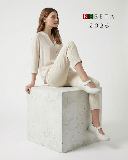 REBETA Deri Kadın Yüksek Tabanlı Beyaz Ayakkabı