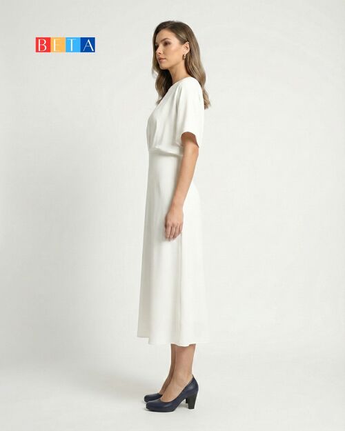 BETA Deri Kadın Topuklu Lacivert Ayakkabı