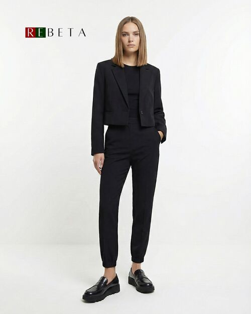 REBETA Deri Kadın Ayakkabı Siyah Açma