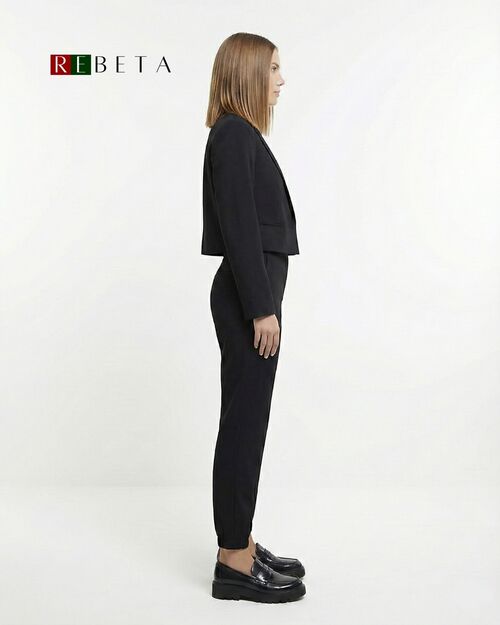 REBETA Deri Kadın Ayakkabı Siyah Açma