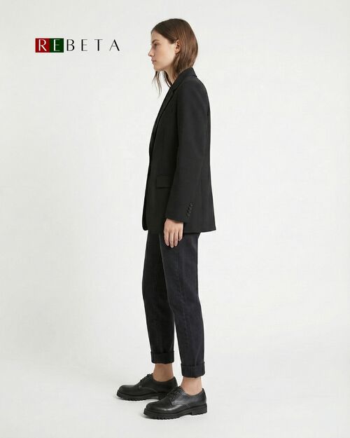 REBETA Deri Kadın Ayakkabı Siyah