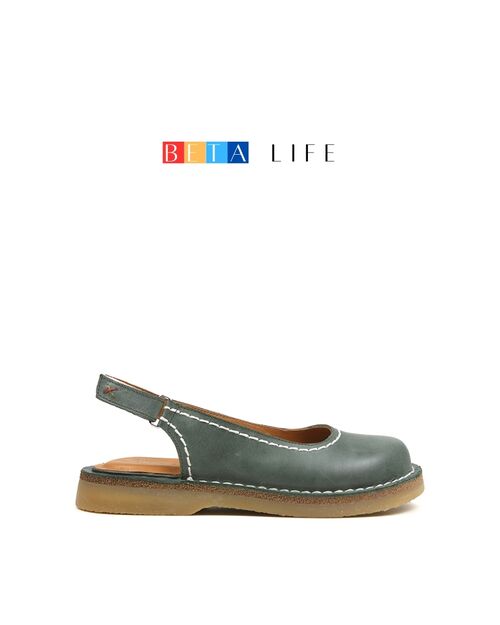 BETA Life Kadın Deri Yeşil Sandalet