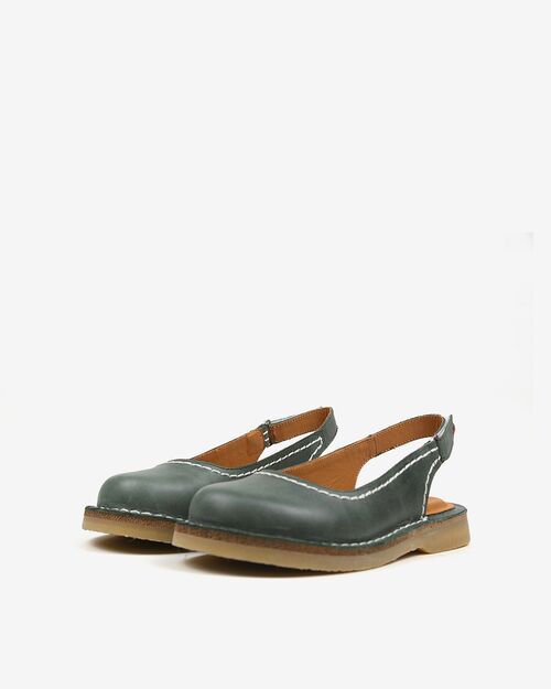 BETA Life Kadın Deri Yeşil Sandalet