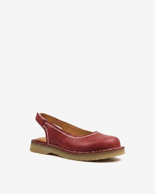 BETA Life Kadın Deri Kırmızı Sandalet