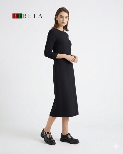 REBETA Deri Kadın Ayakkabı Siyah Açma