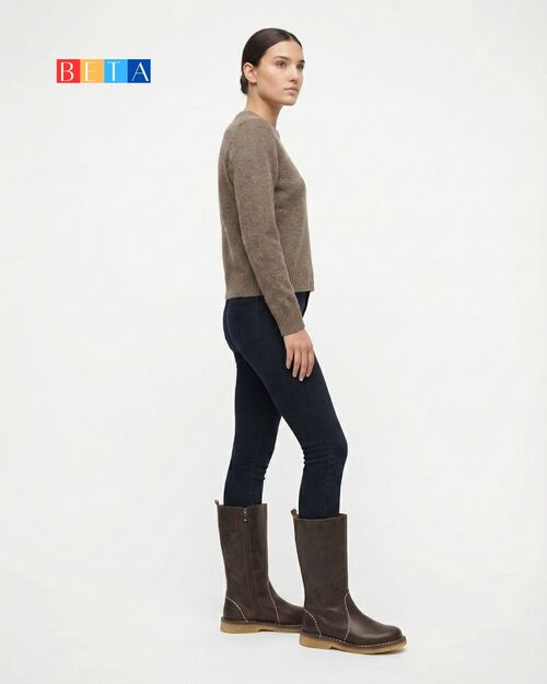 BETA Life Kadın Kahve Rengi Çizme