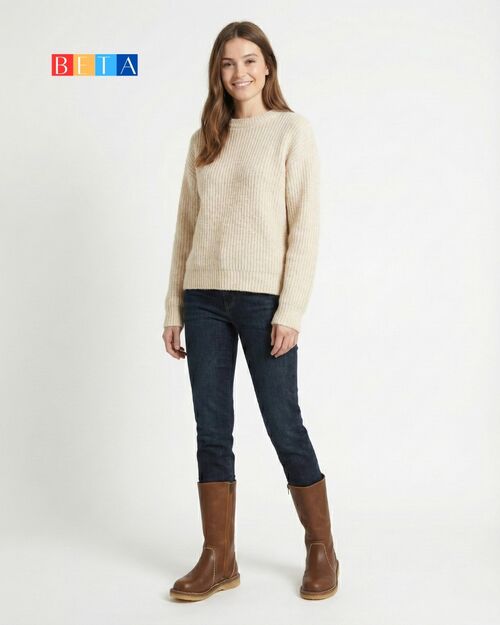 BETA Life Kadın Koyu Taba Çizme