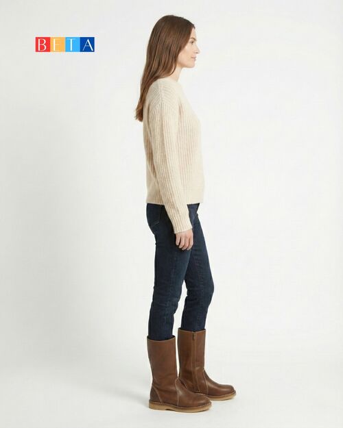 BETA Life Kadın Koyu Taba Çizme