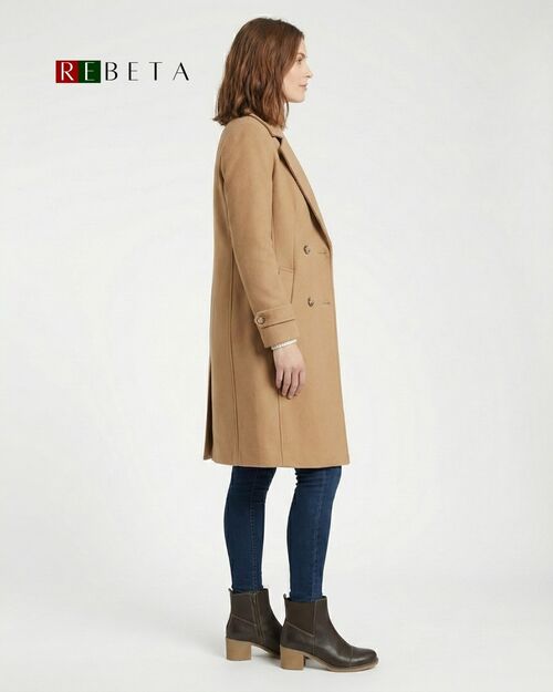 REBETA Deri Kadın Topuklu Kahve Bot