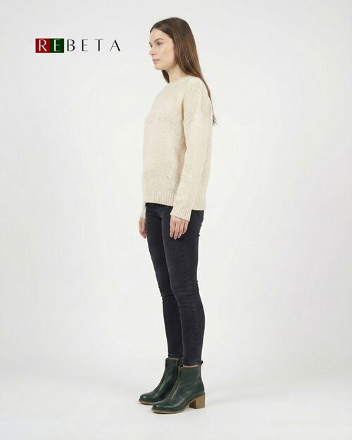 REBETA Deri Kadın Topuklu Yeşil Bot