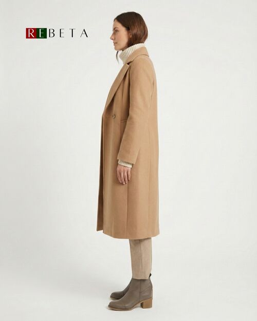 REBETA Deri Kadın Topuklu Vizon Bot