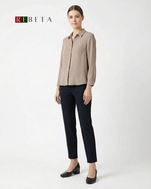 REBETA Kadın Deri Siyah ​Topuklu Ayakkabı