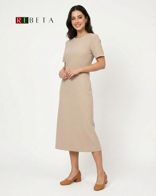 REBETA Kadın Deri Taba Topuklu Ayakkabı