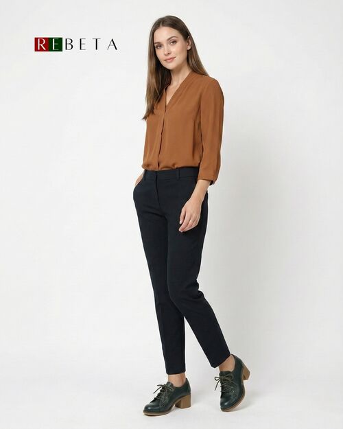 REBETA Deri Kadın Bağcıklı Topuklu Yeşil Ayakkabı​